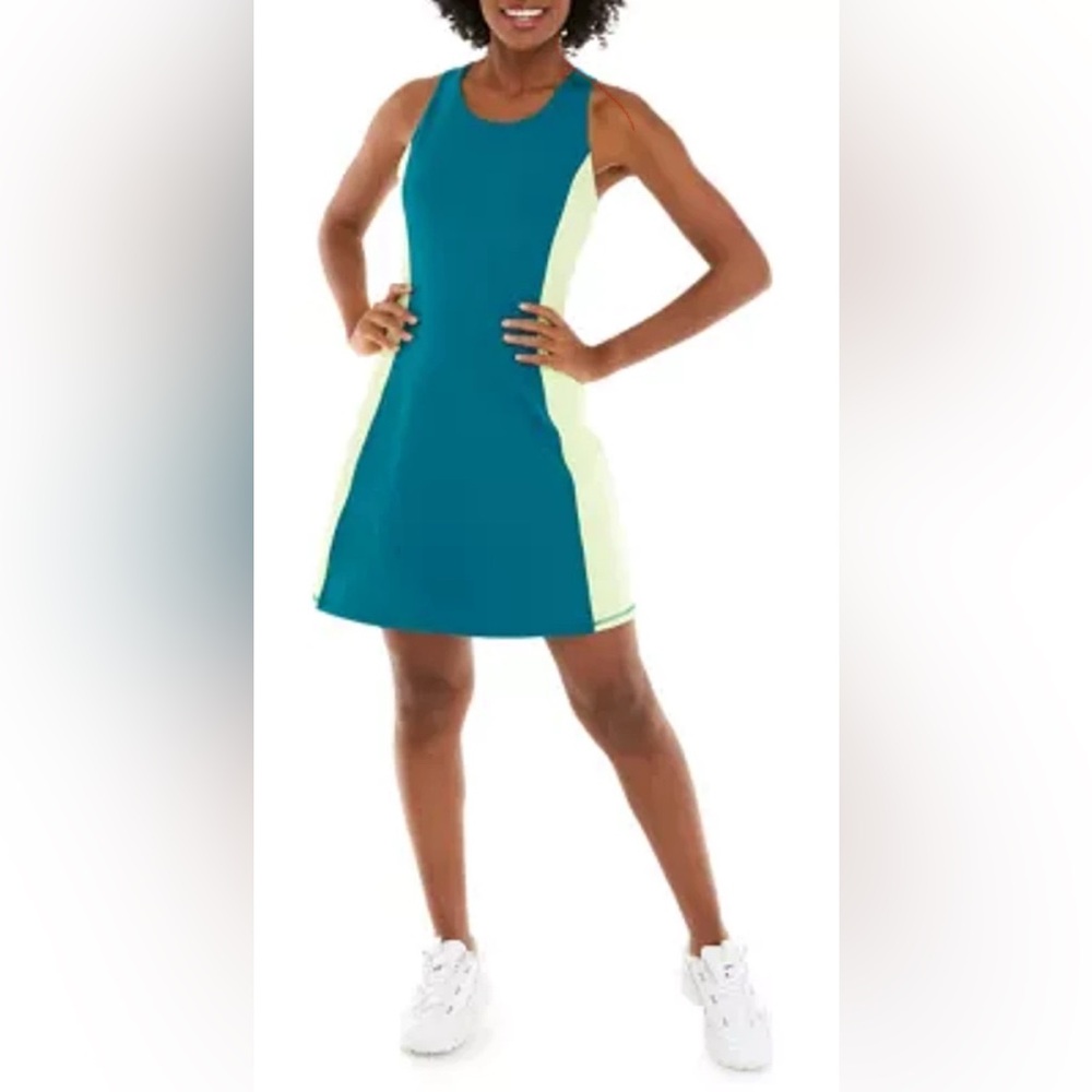 Teal and Lime Active Dress